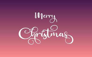 Merry Christmas Typography on beautiful abstract background, Merry Christmas text on festive banner background. vector