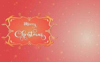 Merry Christmas Typography on beautiful abstract background, Merry Christmas text on festive banner background. vector