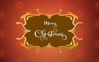 Merry Christmas Typography on beautiful abstract background, Merry Christmas text on festive banner background. vector