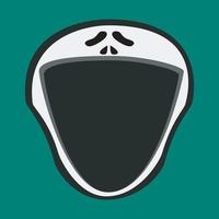 Big Scream Character Head  and Open mouth , Vector and Illustration.