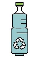 recycle water bottle vector