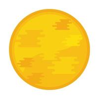 sun universe icon vector