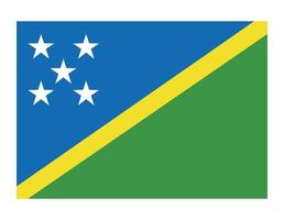 Solomon Islands country flag vector