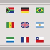 countries flags nations vector