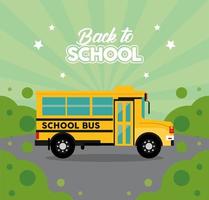 back to school lettering vector