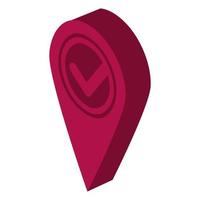 check symbol in pin vector