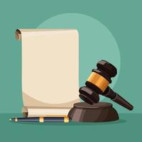 patchment law and gavel vector