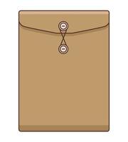 manila envelope icon vector