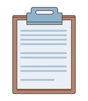 checklist clipboard document vector