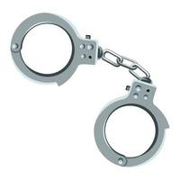 handcuffs police accessory vector