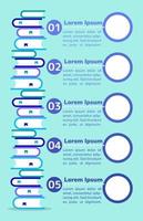 Adult education blue infographic chart design template