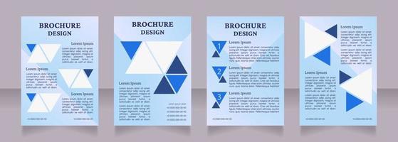 Creative advertising agency service blank brochure layout design vector