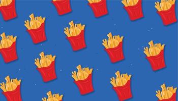 Ilustración de fondo de comida rápida sin costuras simple vector