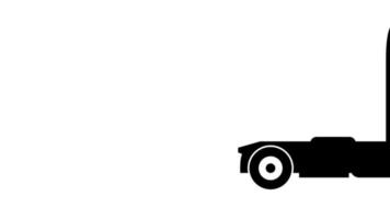 lastbil illustrerad på bakgrunden video