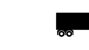 camion illustré sur fond video