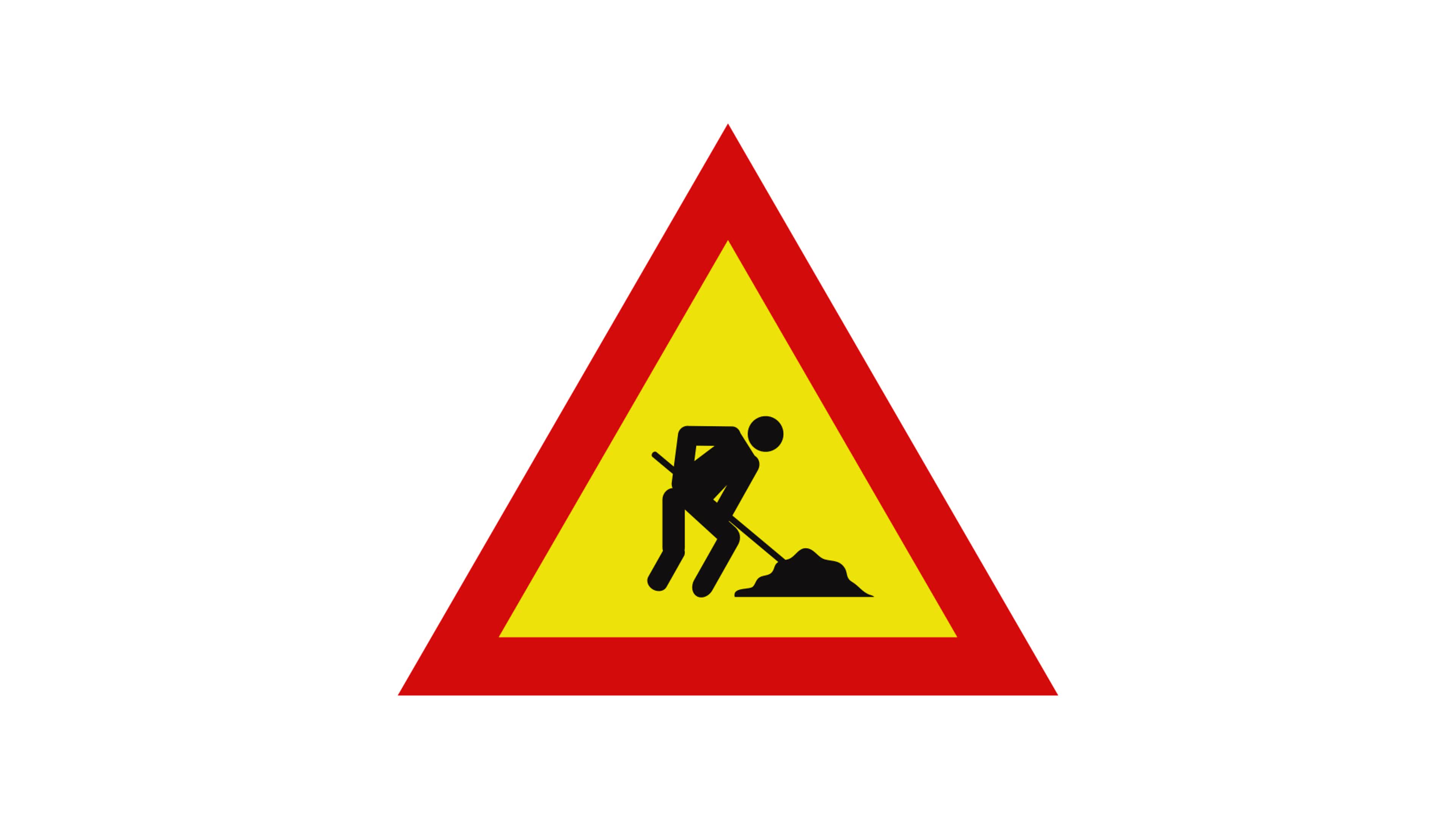 Work in progress road sign illustrated on a background 4314451 Stock