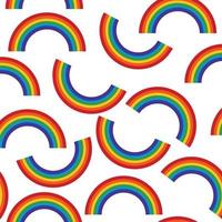 Beautiful Rainbow Seamless Background Pattern vector