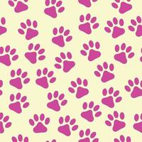 perro, gato, mascota, pata, impresión, plano de fondo, seamless, patrón vector