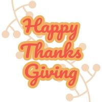 Happy thanksgiving banner square vector