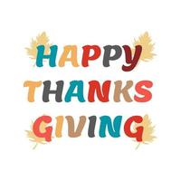 Happy thanksgiving banner square vector