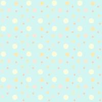 Geometric pattern in pastel colors of multicolored circles, polka dot pattern. vector