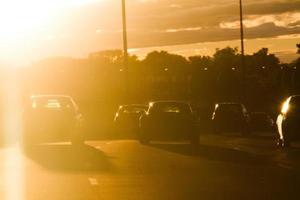 Sun rays striking the windshield DANGER photo