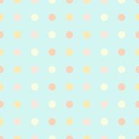 Children's pattern in colored polka dots in pastel colors. vector