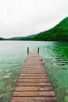 Long Dock and Amazing View of a Lake photo