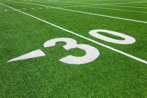 thirty yard line - football