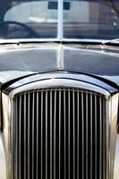 Shiny Antic Limousine Closeup of the Front photo