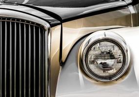 Shiny Antic Limousine Closeup of the Front photo