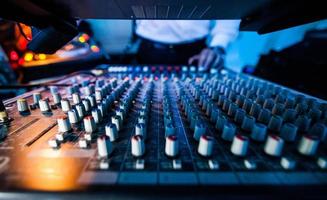 Close-up of a Sound Tech Board in Action photo