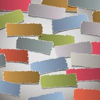 background with torn paper banners vector