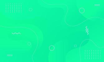 Abstract Green Fluid Wave Background vector