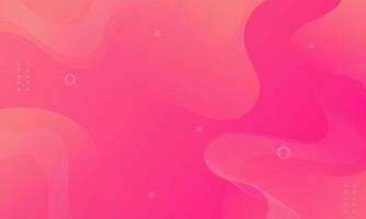 Abstract Pink Fluid Wave Background vector