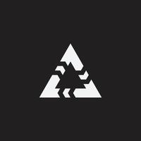 Triangle monogram design vector