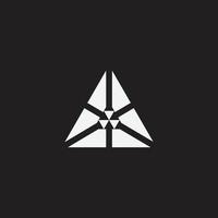 Triangle monogram design vector