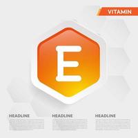 Vitamin E icon Drop collection set, cholecalciferol. golden drop Vitamin complex drop. Medical for heath Vector illustration