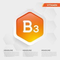 conjunto de colección de gota de icono de vitamina b3, colecalciferol. gota de oro gota del complejo vitamínico. médico para la ilustración de vector de salud