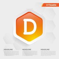 conjunto de colección de gotas de icono de vitamina d, colecalciferol. gota de oro gota del complejo vitamínico. médico para la ilustración de vector de salud