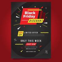 Black Friday Shocking Sale Promotion vector