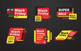 Black Friday Super Sale Promotion Badge vector