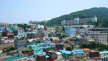 timelapse de la aldea de la cultura gamcheon en busan, corea del sur video