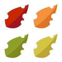 Leaf illustration collection flat design vector