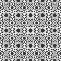 Monochromic  Islamic pattern vector