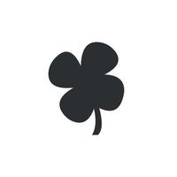 Four leaf clover icon. Plant vector isolated icon. Clover, patrick silhouette Free Vector