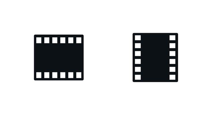 movie, film, cinema vector icon symbol for website and mobile app Free Vector