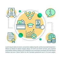 Business analytics, metrics concept linear illustration. Profit growth. Article, brochure, magazine page. Sales statistics. Thin line icons with text boxes. Print design. Vector outline drawing