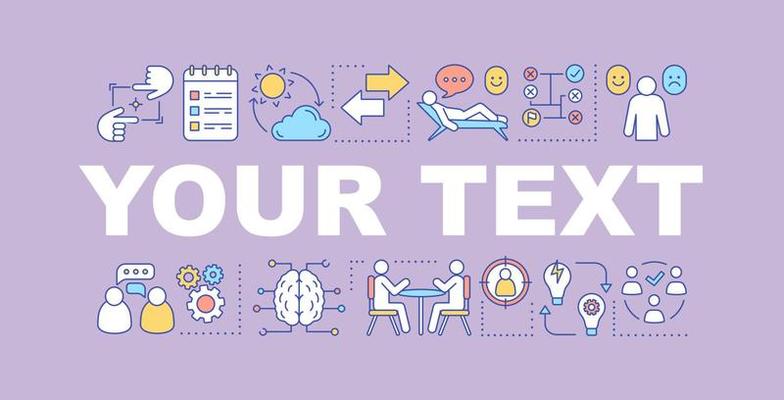 Ideas and inspiration searching word concepts banner. Creative thinking. Your text here. Corporate environment. Isolated lettering typography idea with linear icons. Vector outline illustration