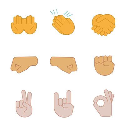 Handshake icon. Hand gesture emoji vector illustration. 23979204 Vector Art  at Vecteezy